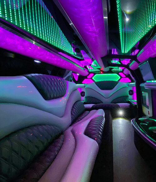 fancy limo interior