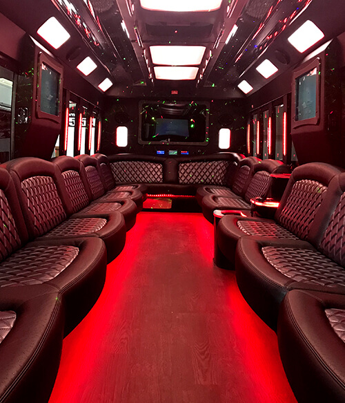 Floor in our Indianapolis limo buses